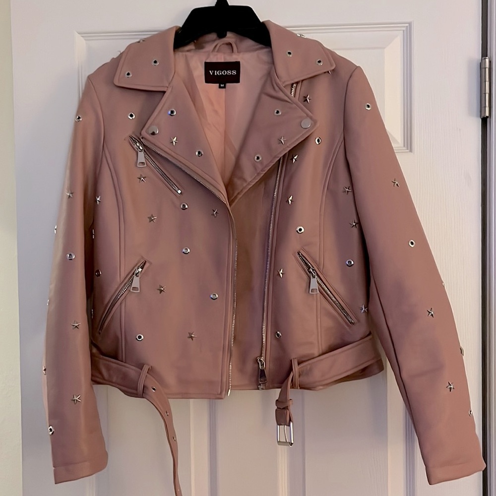 Pink Pleather Jack